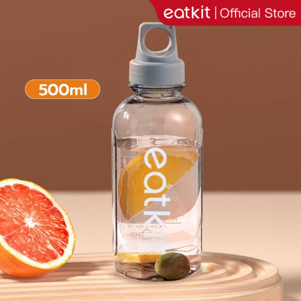 Eatkit Botol Air Olahraga Kapasitas Besar Gym Tumbler Plastik Anti Tumpah Portabel BPA Free