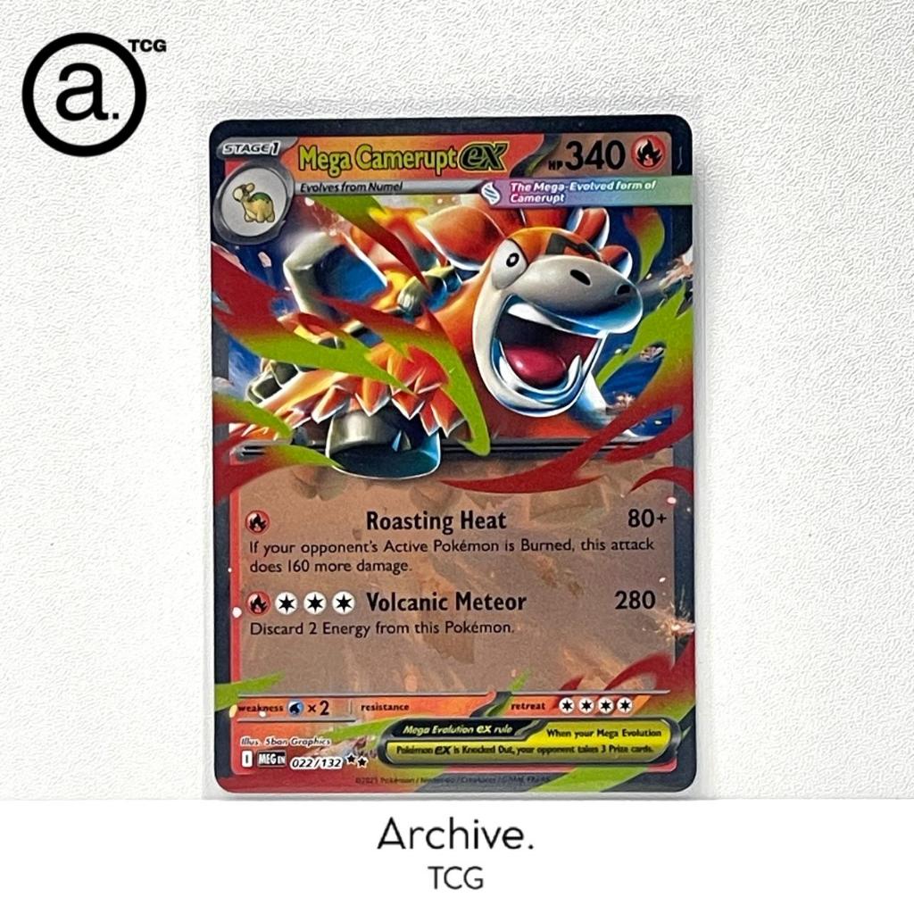 Mega Camerupt ex RR (022/132) Pokemon English ~ Mega Evolution (MEG)