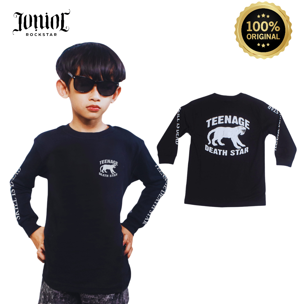 JUNIORROCKSTAR Official Merchandise T-shirt Anak Teenage Death Star (TDS) Long Sleeve