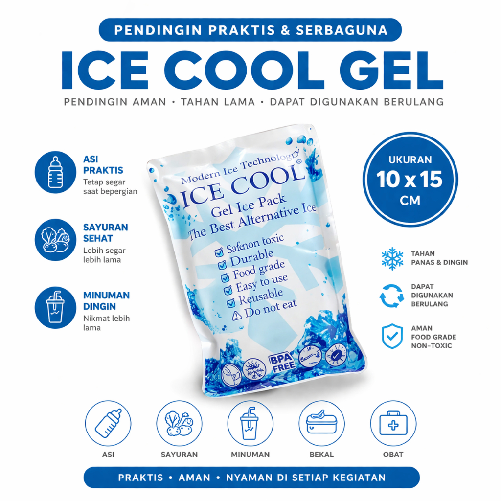 Gel pembeku jelly es gel untuk kipas angin AC Tipe D, Jual Ice Gel, Cool Gel AC,Agen Ice Gel,COOL