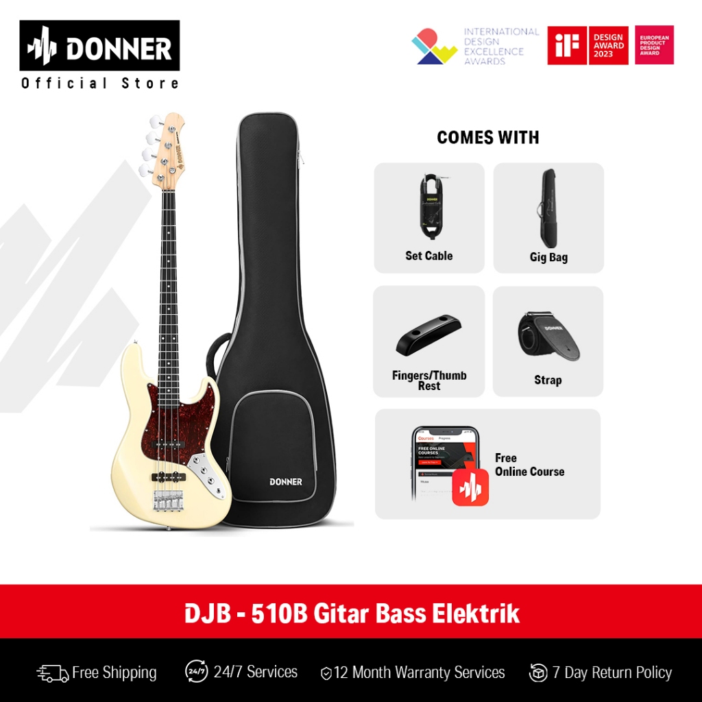 Donner DJB - 510B Gitar Bass Elektrik