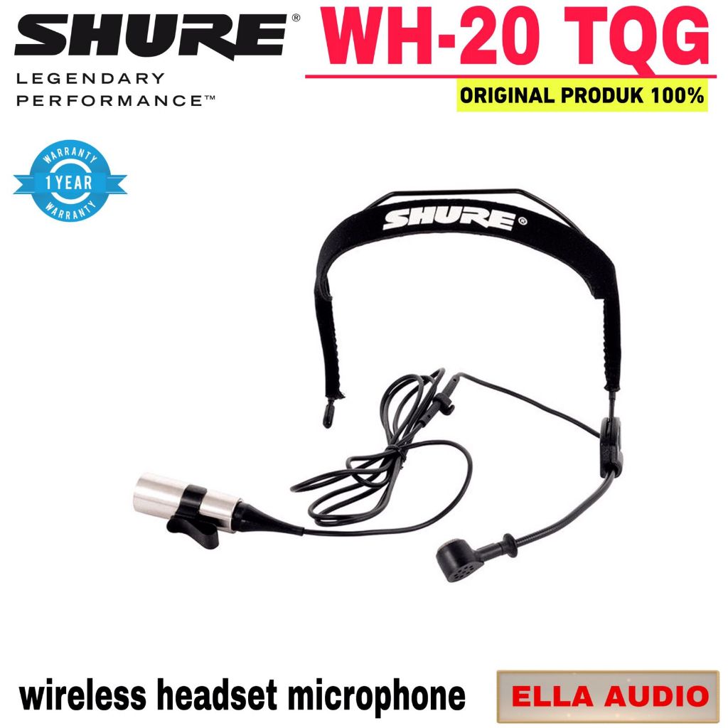 Shure WH20 Microphone Headset Shure WH-20 Mikrofon Bando