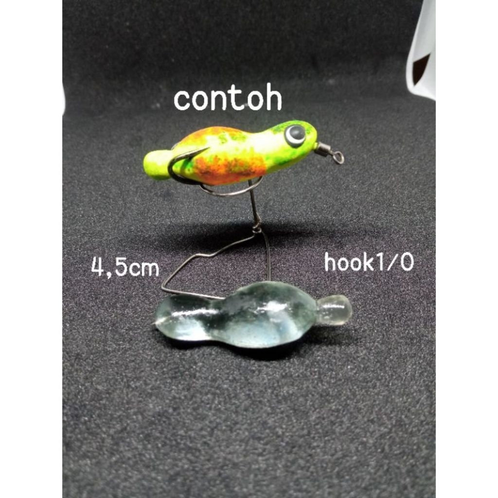 molding soft frog 4,5cm geol / cetakan softfrog
