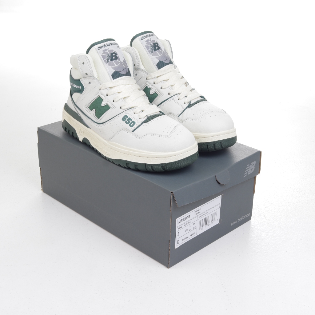 (MARKET) Sepatu Sneakers New Balance 650 Aime Leon Dore White Green