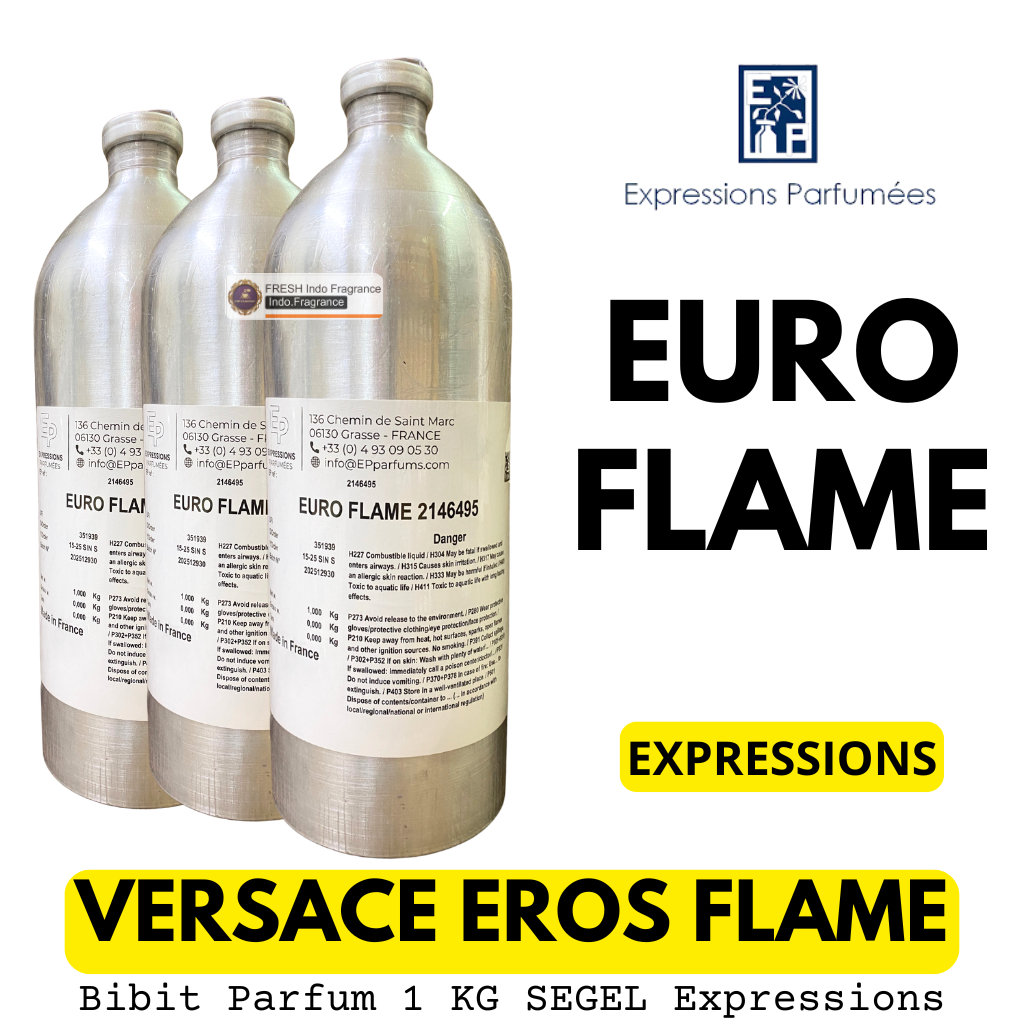 Bibit Parfum EURO FLAME ( 1 KG SEGEL Alumunium ) EXPRESSIONS Eros Flame