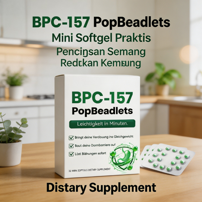 Softgel Mini PopBeadlets BPC-157 PopBeadlets - Mendukung Pencernaan & Kesehatan Ususly0000