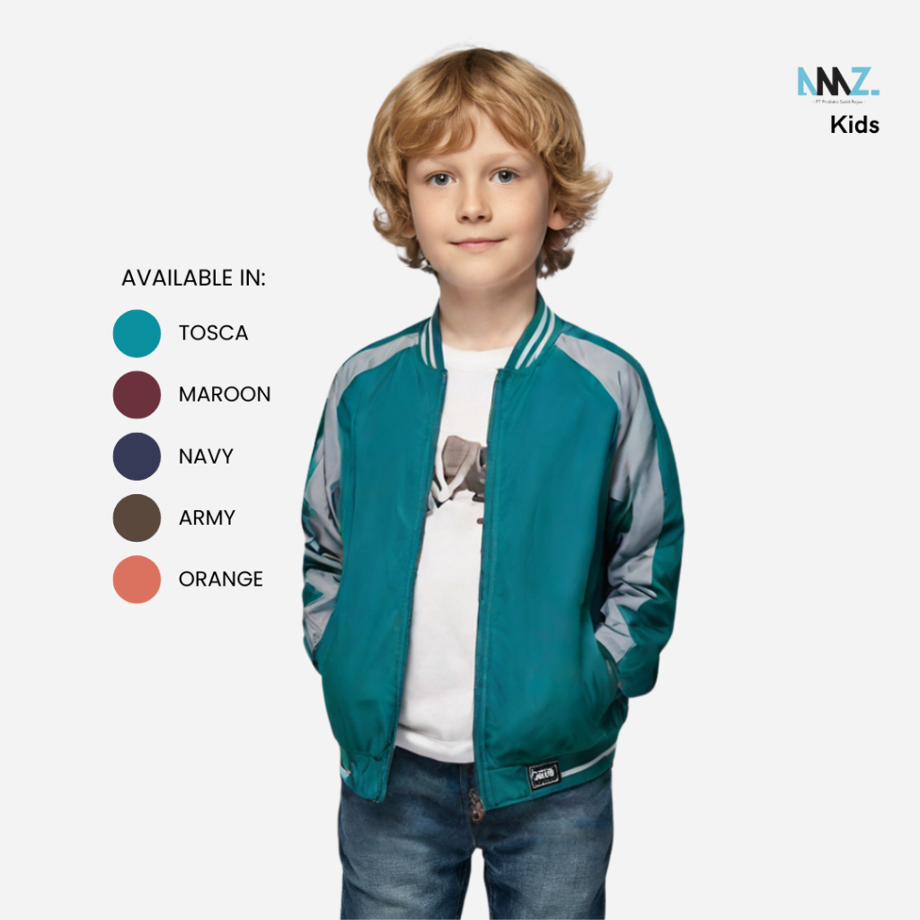 Jaket Anak  bisa bolak balik  Skj Kids Anti Air Anti Angin AMZ