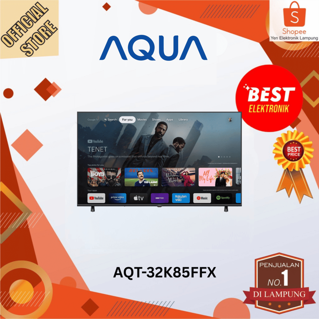 TV LED AQUA AQT43K85FUX GOOGLE TV 43 INCH 4K HDR
