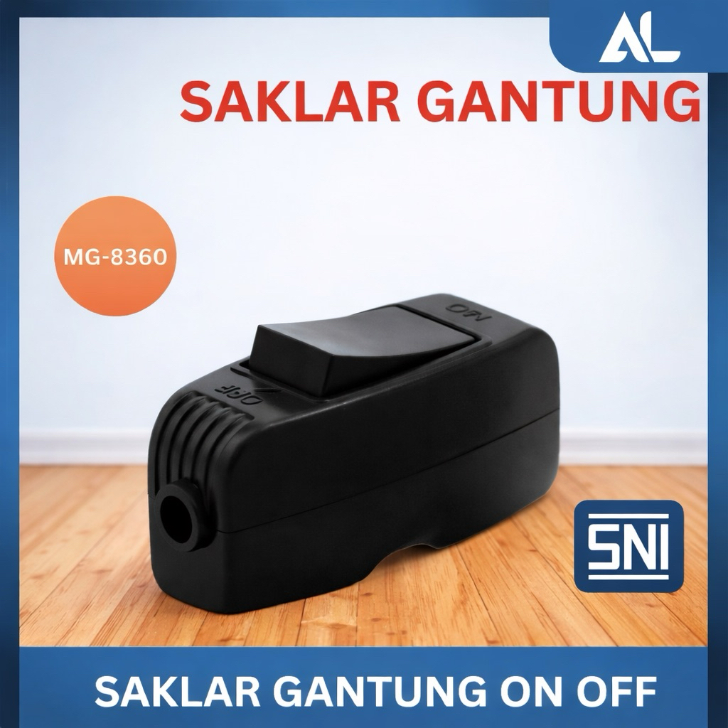 Saklar Gantung Hitam ON OFF / Saklar Gantung SNI Mikawa MG-8360A