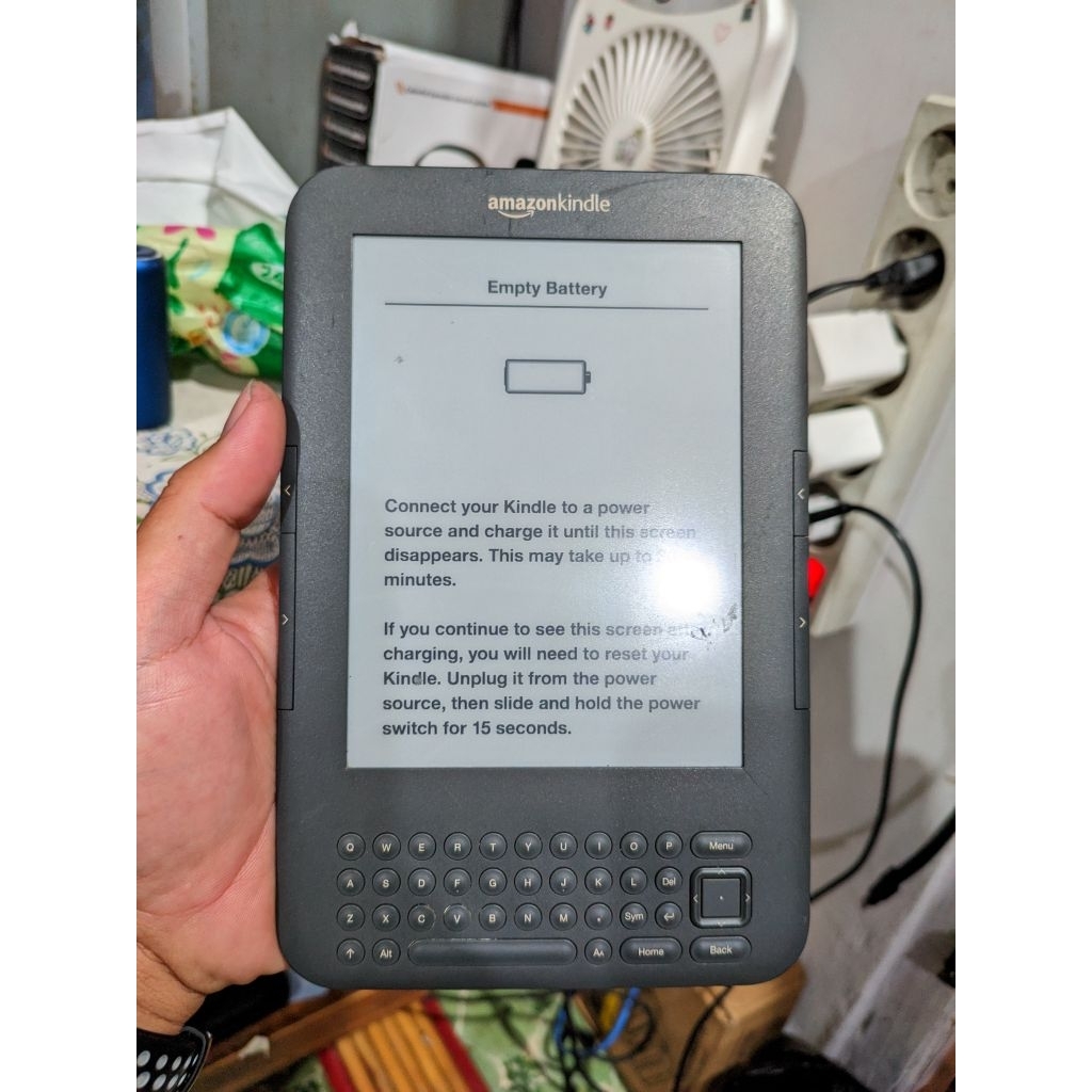 amazon Kindle empty batre