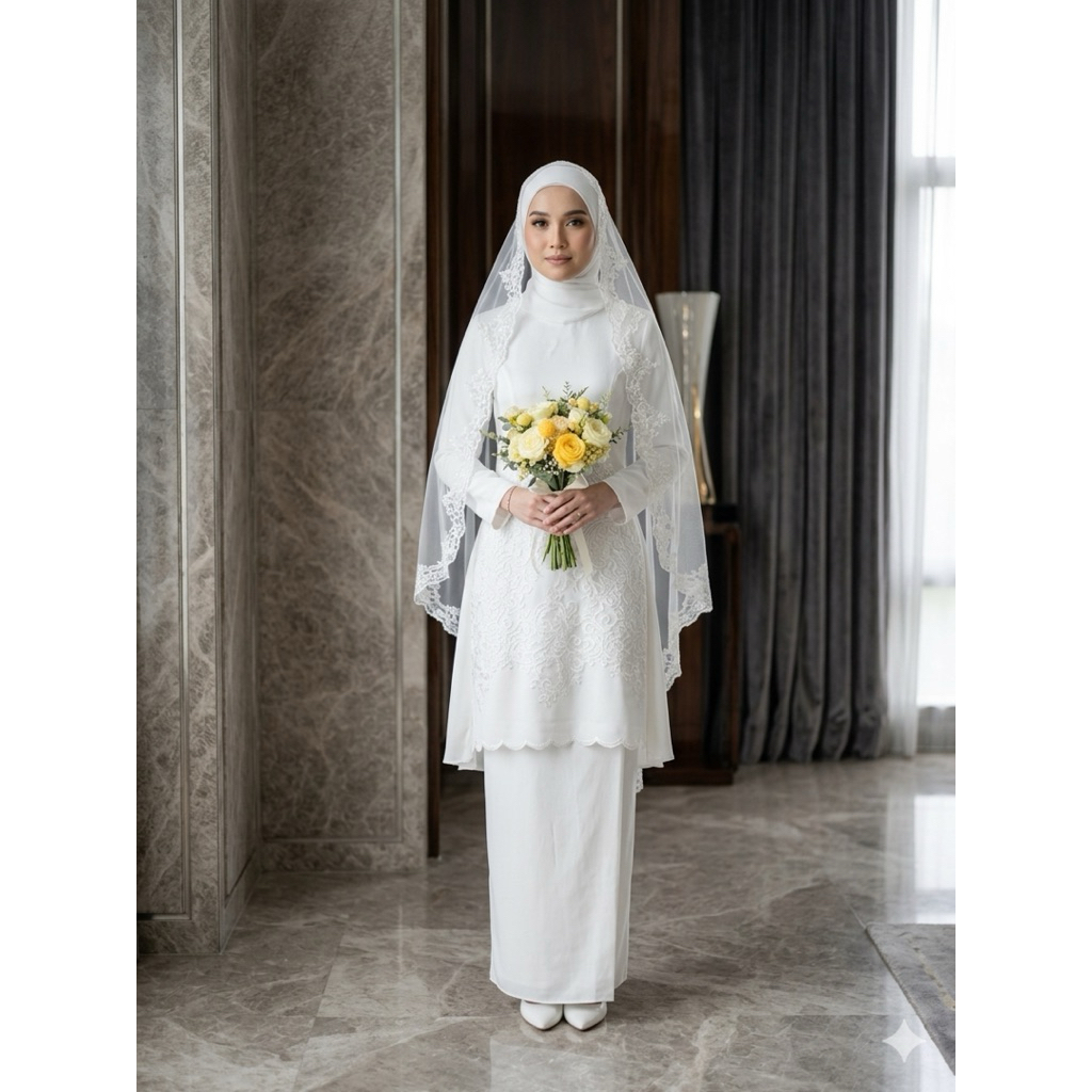 gaun pengantin Malaysia melayu gaun akad gaun walimah wedding dress gaun melayu gaun pengantin melay