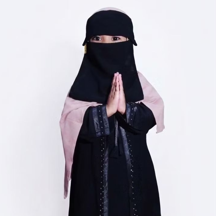 Cadar / Niqab Bandana Poni Anak Bandul Tali kecil
