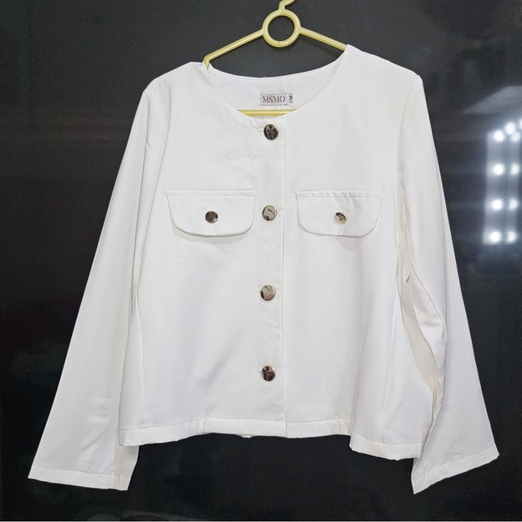 Outer Blazer Putih Tulang MSMO Selene