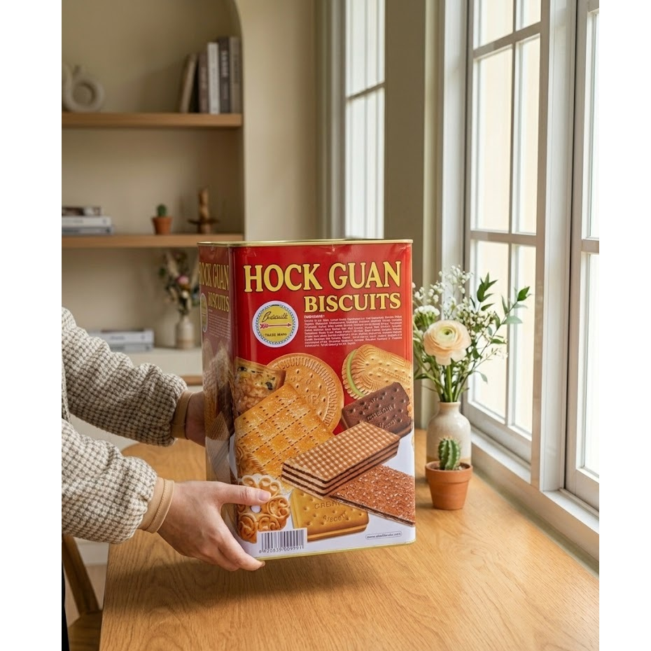 Hock Guan Biskuit Kaleng 1350gram / Hock Guan kaleng UBM 1.350gr