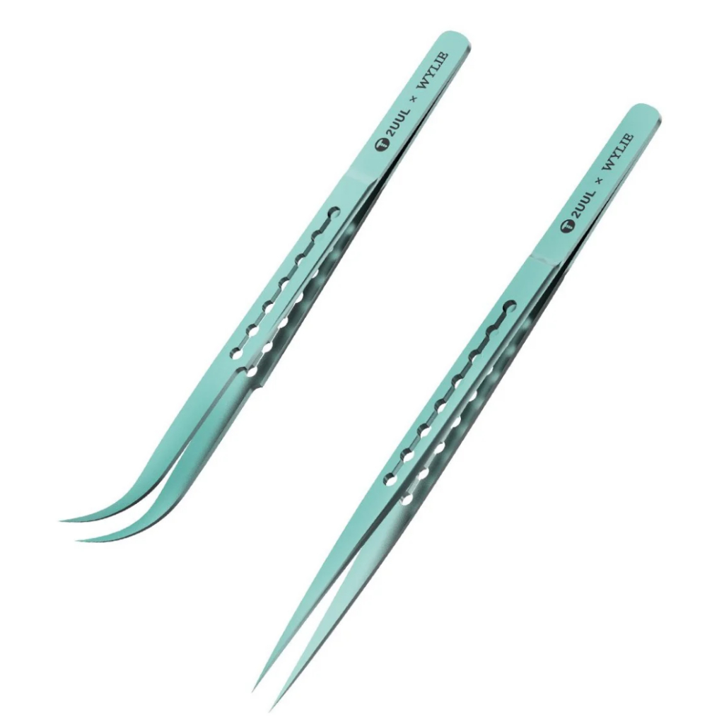 PINSET 2UUL TI11 / TI12 Titanium Alloy Ultralight Tweezer for Precise Phone Board Repair