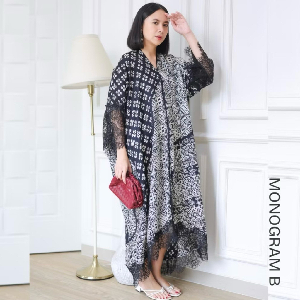 ethnicmine - Anjani Lace Dress viscose renda baju kondangan wanita [ Preloved ]