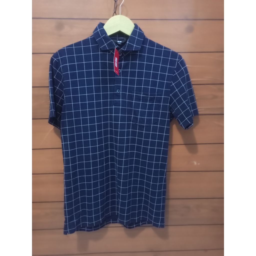 poloshirt UNIQLO tartan