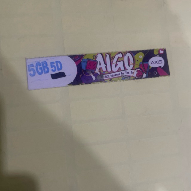 Axis 5GB lima hari / Voucher axis aigo 5GB 5hari