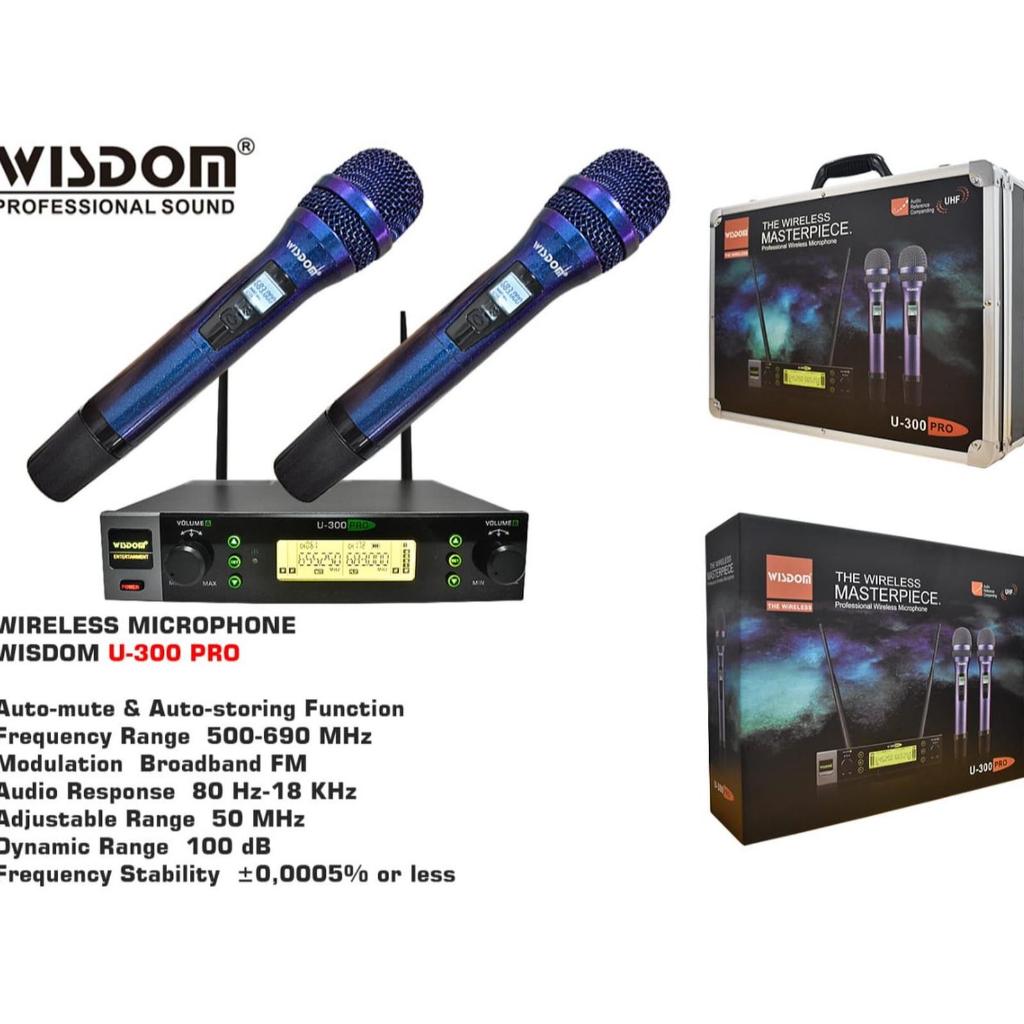 Mic Wireless Wisdom U300 pro - Original microphone/ wisdom U300pro / U 300PRO