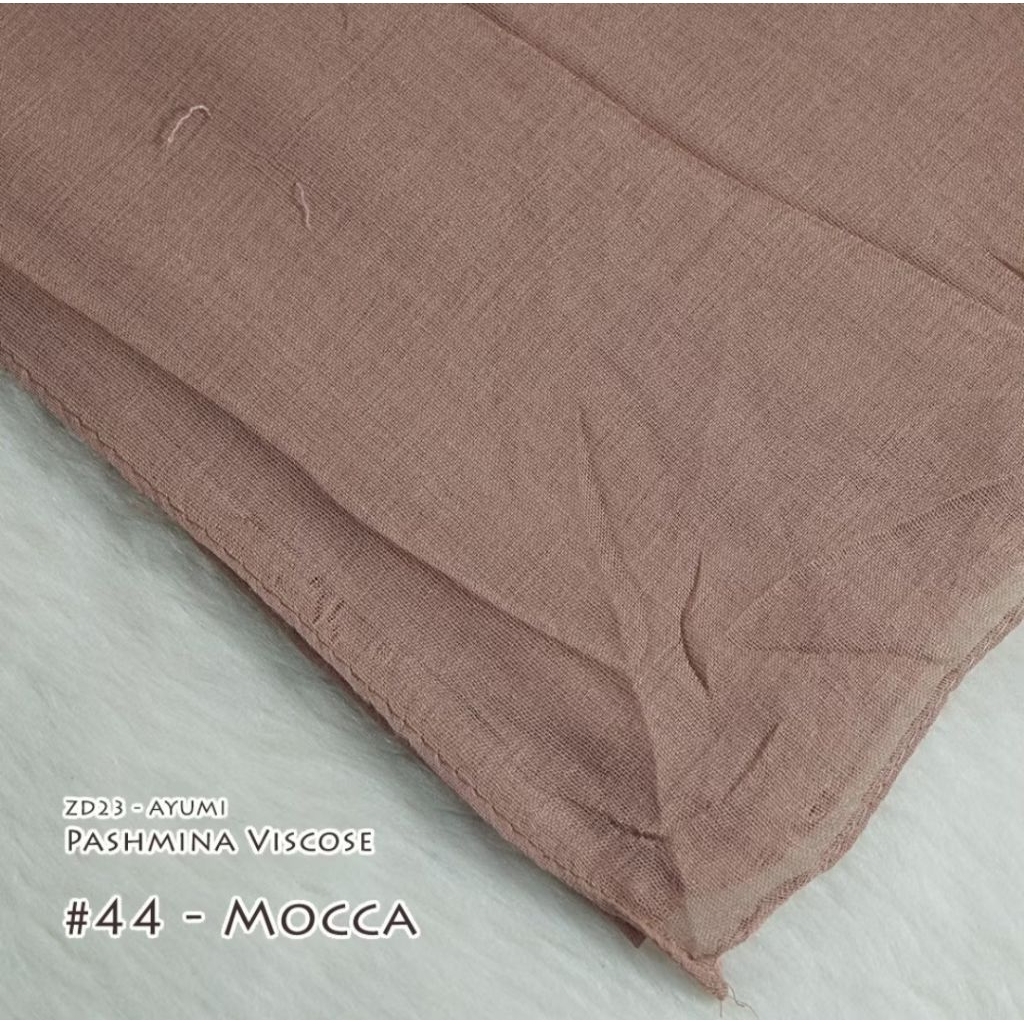 Hijab Pashmina Viscose AYUMI Series - D. Coffee & Pilihan Warna Cantik