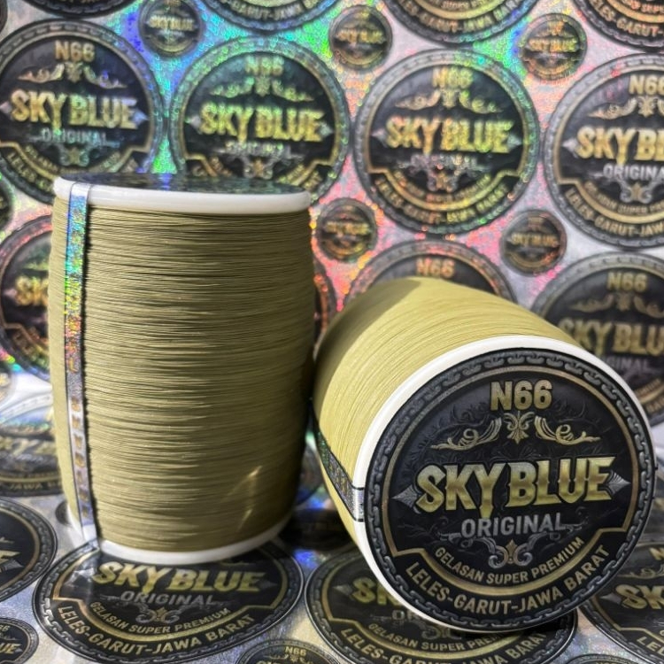 Gelasan skyblue original bahan N66 bobin hijau size 0,22 kualitas grade A4 panjang 6000 yard