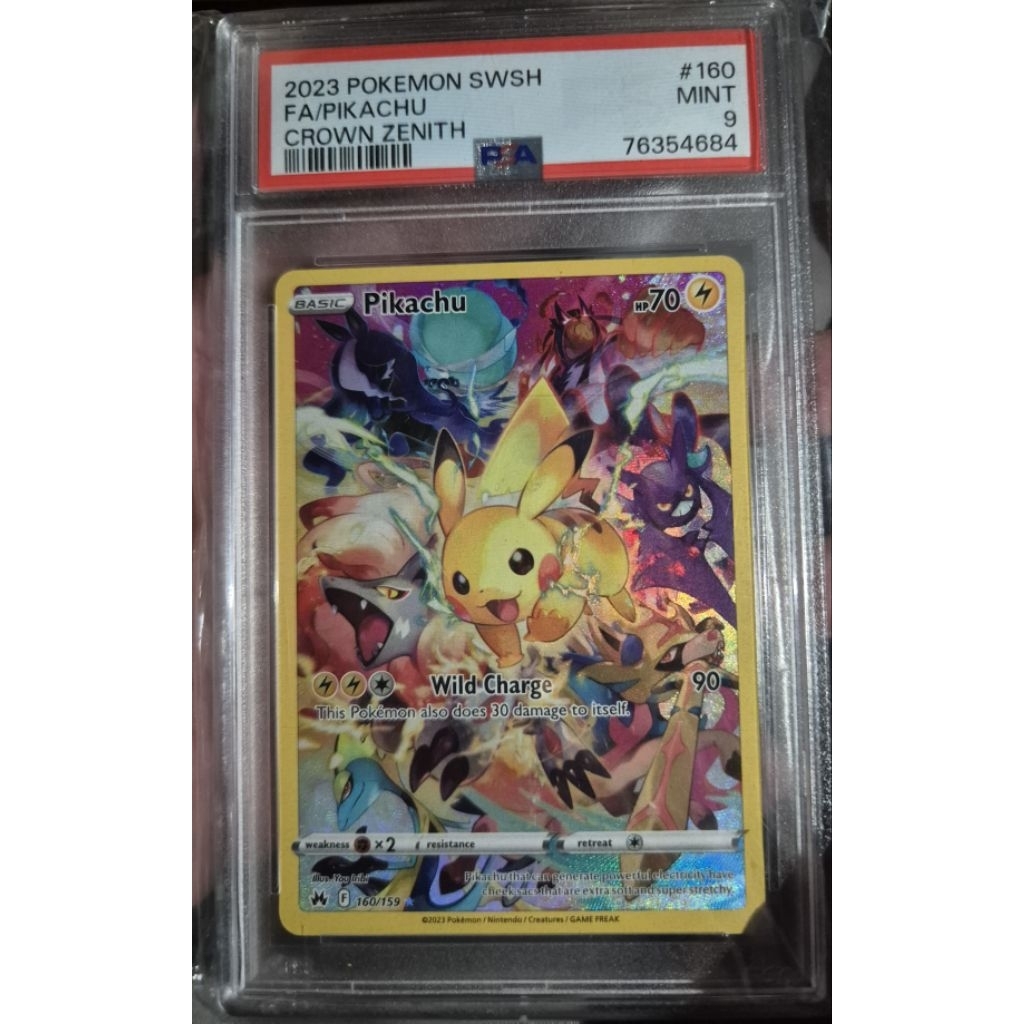 pikachu Crown Zenith  psa 9