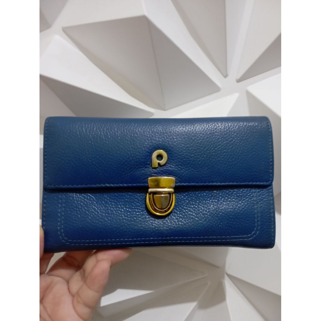 dompet papillon preloved papilon pl papillon second papillon seken bekas pakai bagus kulit asli biru