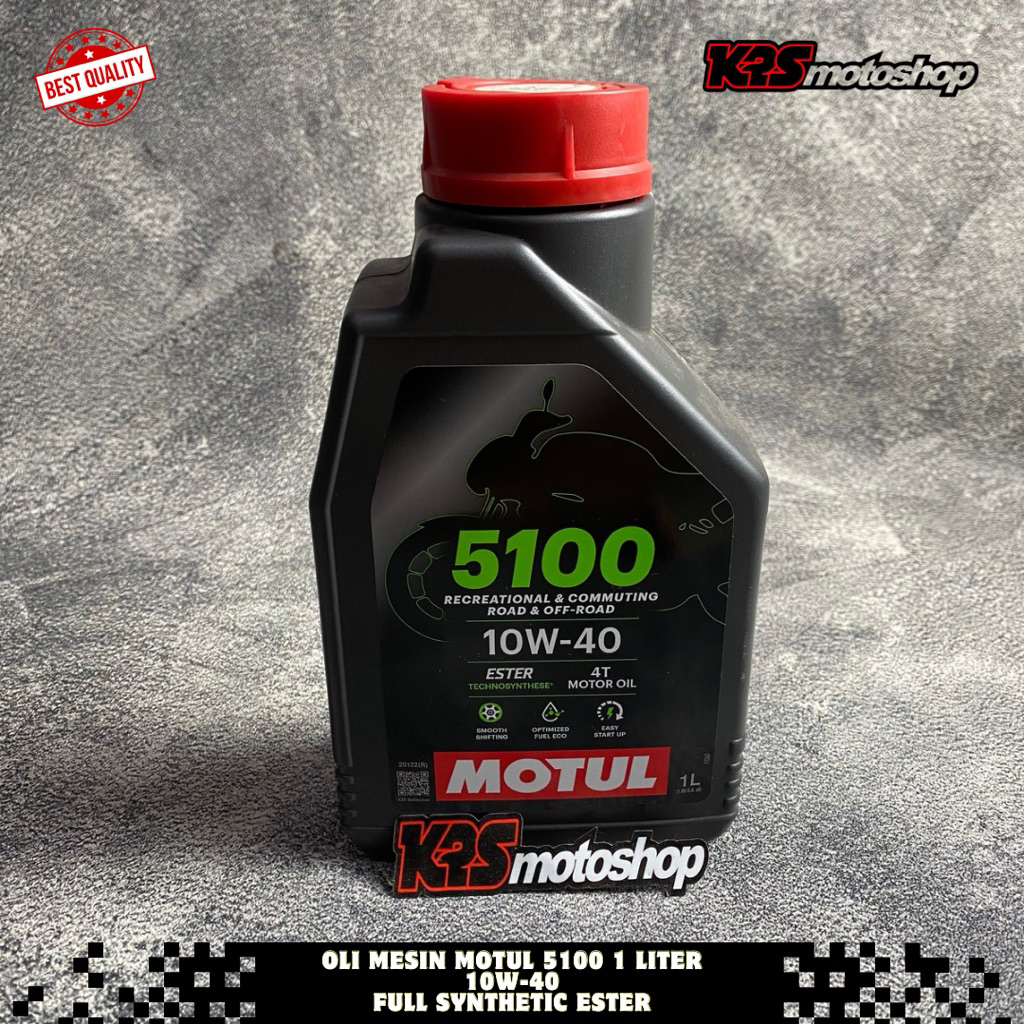 OLI MOTOR MOTUL 5100 10W-40 1L 1 Liter FULL SYNTHETIC ESTER NMAX XMAX AEROX LEXI OLI MESIN MOTOR 1LI