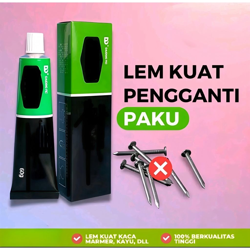 LEM KUAT PENGGANTI PAKU TEMBOK