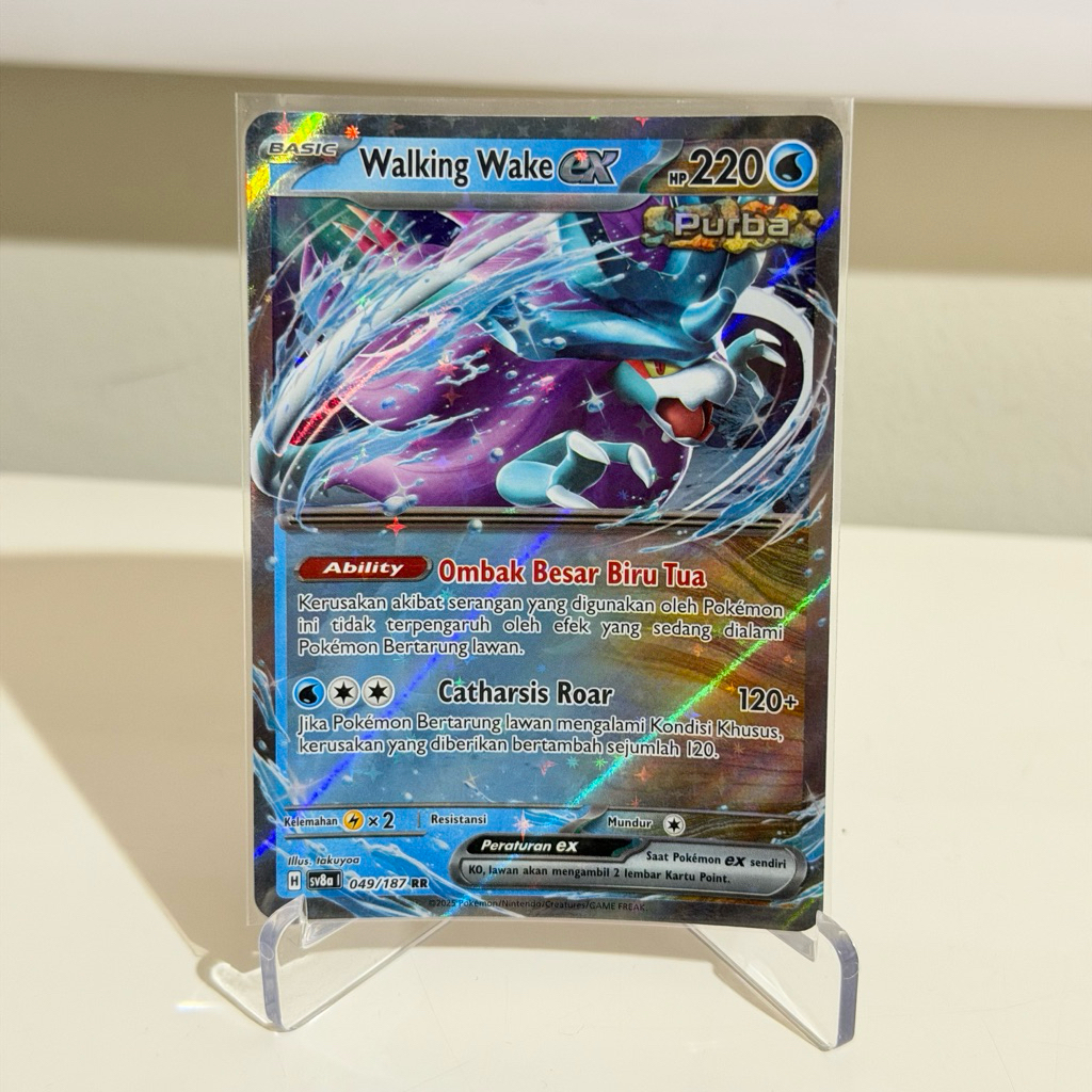 Kartu Pokemon Original - Walking Wake EX RR SV8a 049/187