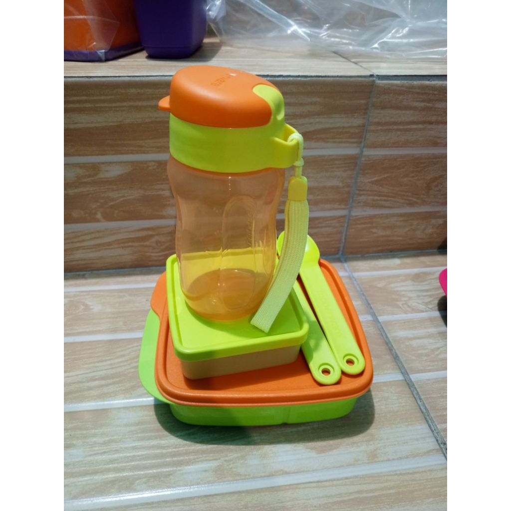 Paket Tupperware Original Set wadah makanan set Lolly - Lolly Tub