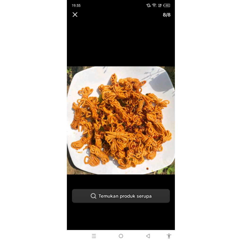 Mie gulung viral