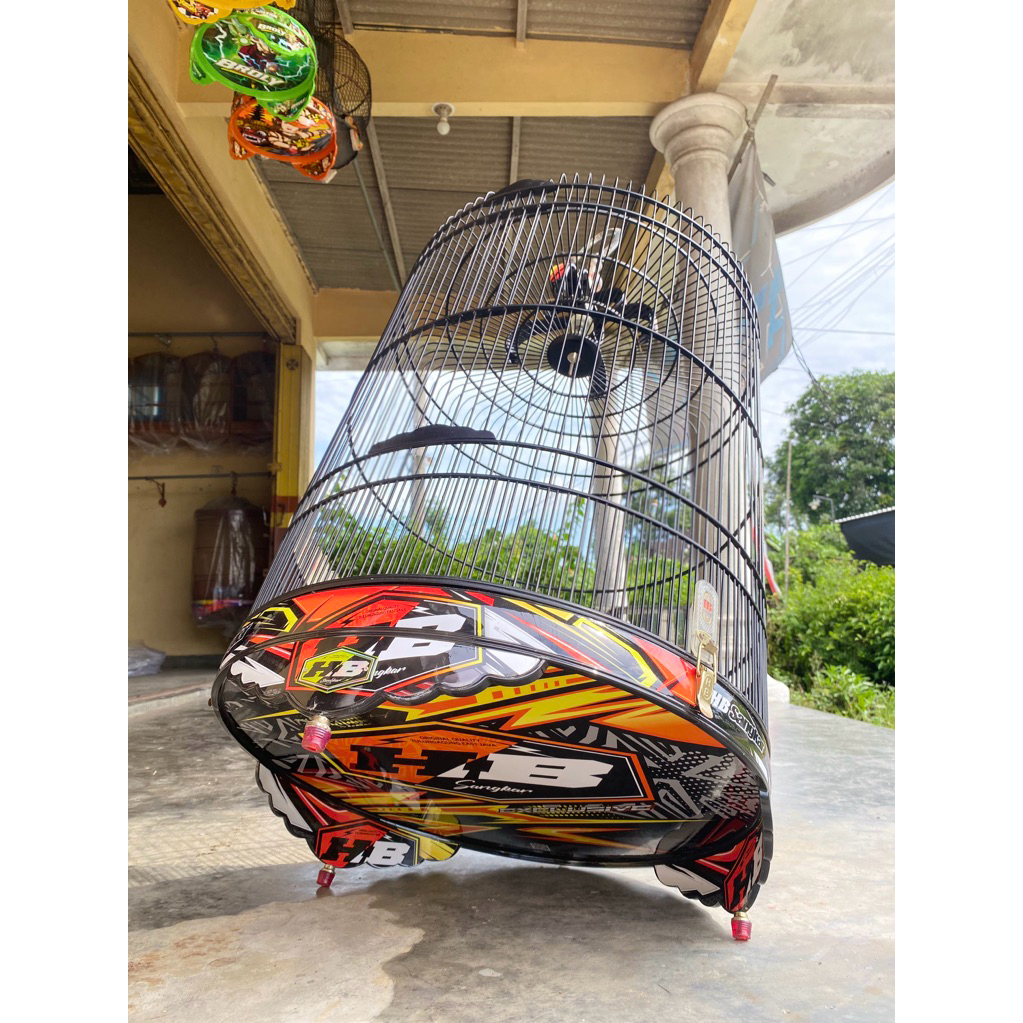 SANGKAR MURAI BATU PVC HB SANGKAR DECAL DIAMETER 58CM || HIGH QUALITY