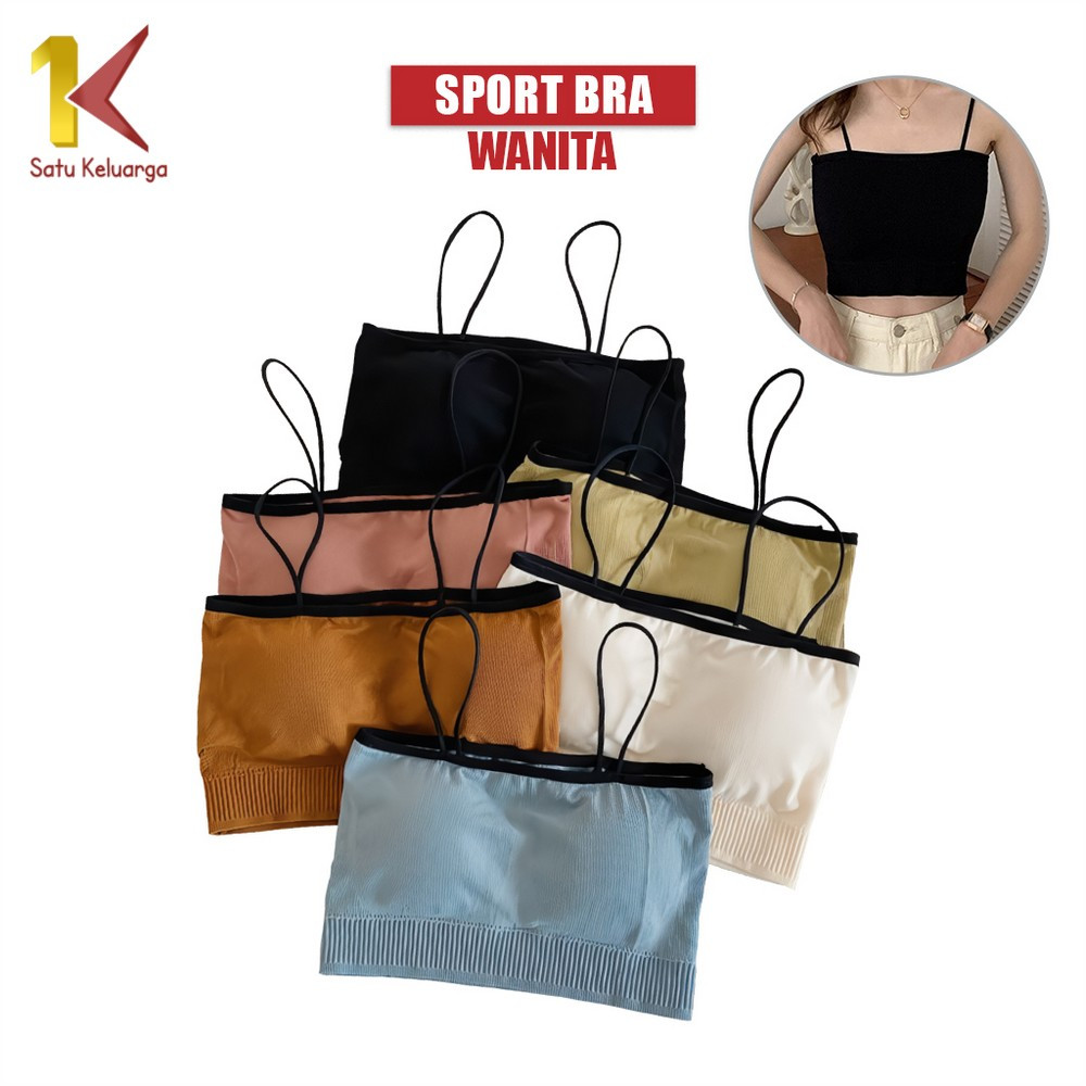 Satu Keluarga Bra Kemben P105 Pakaian Dalam Wanita Crop Top Bralette / Sport Bra Wanita Gym Kemben T