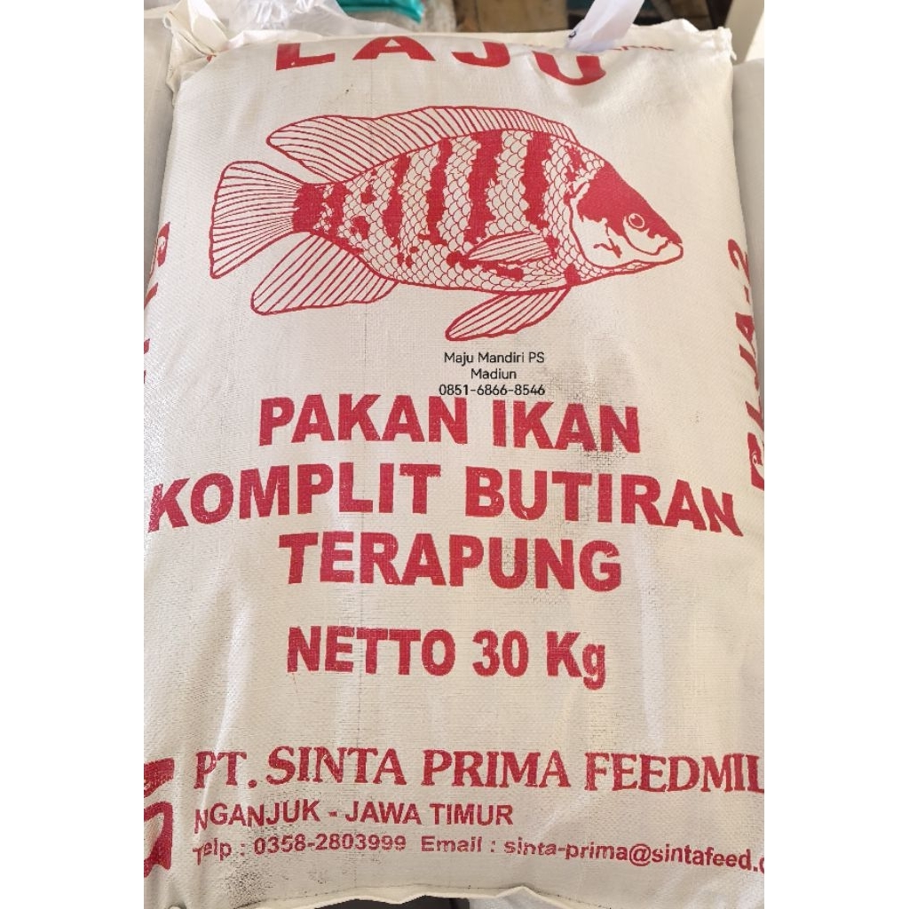 1 SAK 30KG PAKAN IKAN LELE NILA GURAME SINTA LJA -2, -3 PROTEIN TINGGI 28%
