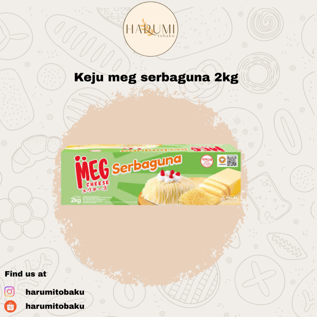 Meg Keju Serbaguna / Cheddar Cheese Meg Serbaguna - 2kg