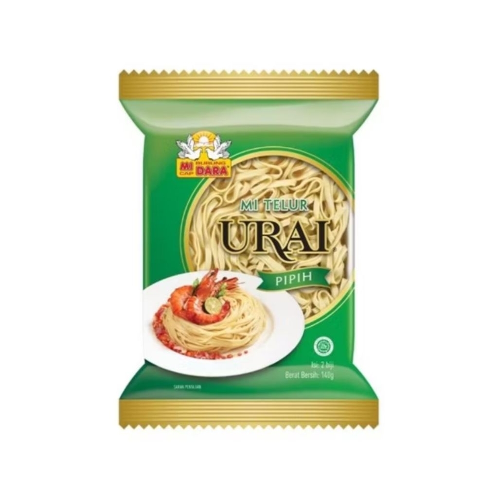 Mie urai burung Dara pipih