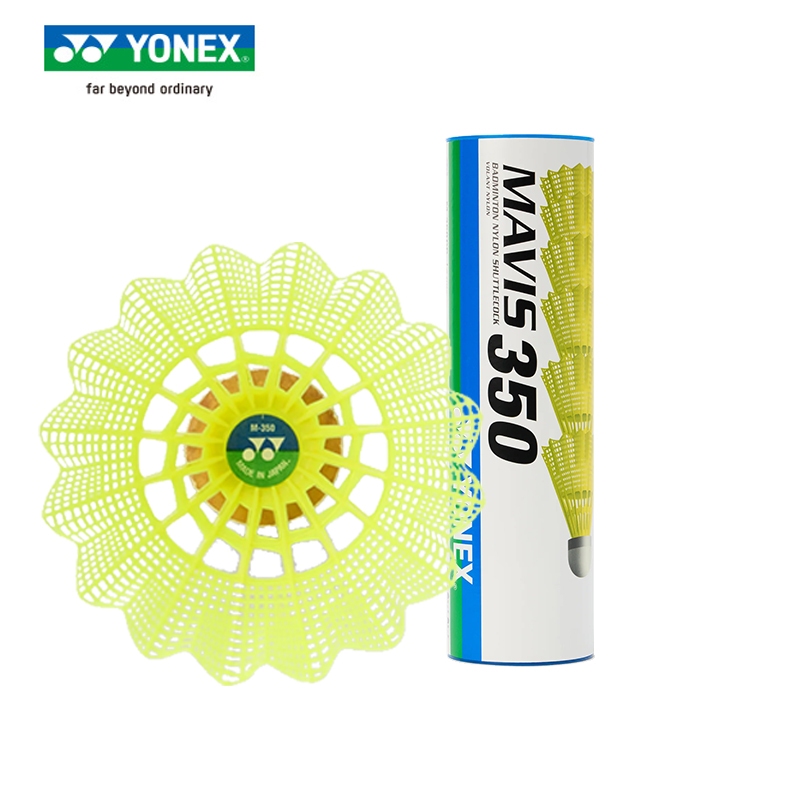 YONEX Mavis 350 Badminton Shuttlecocks Durable & Stable Ideal for Training & Outdoor Play 6-Pack