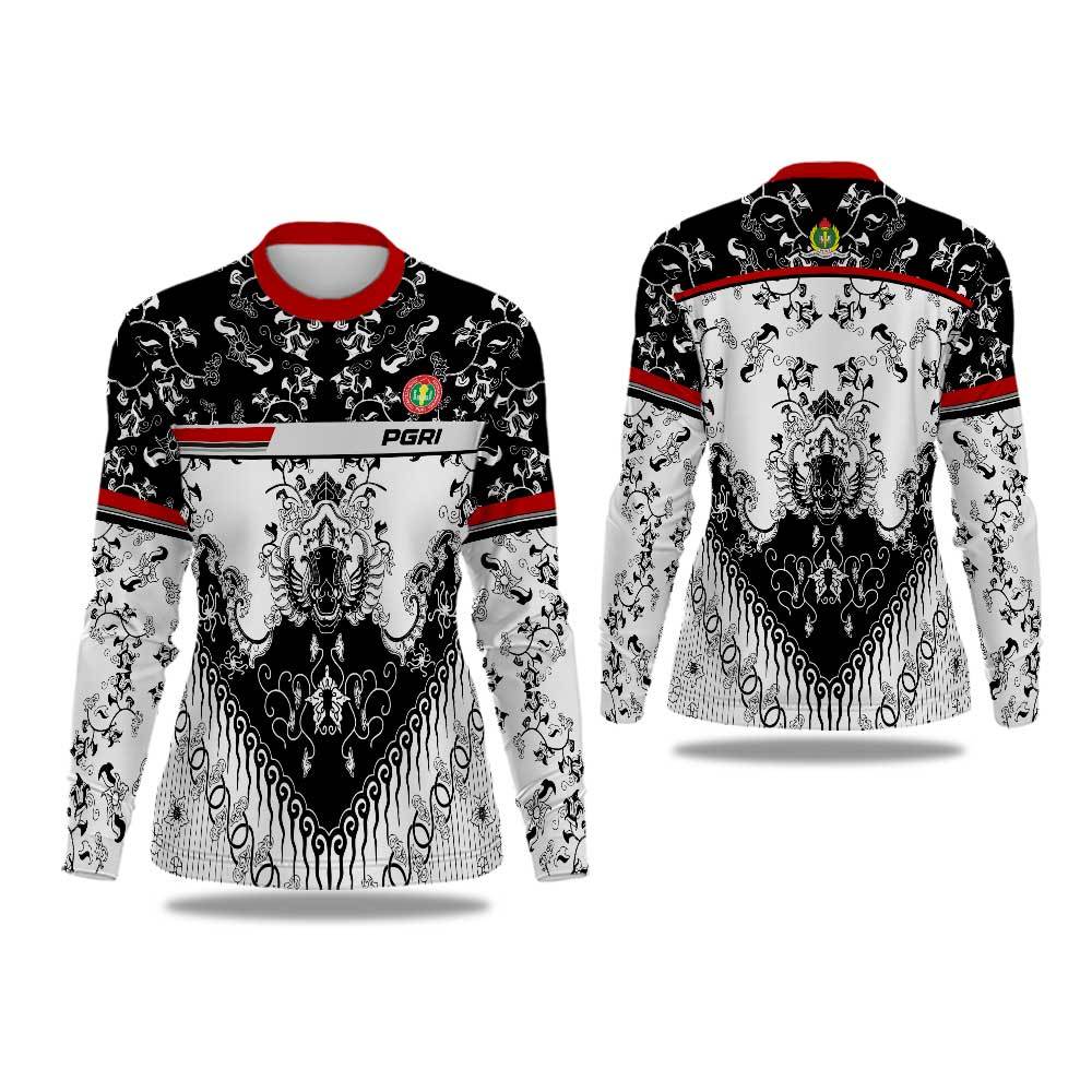 Baju PGRI/Kaos Baju Jersey PGRI/Baju PGRI Batik Fullprint