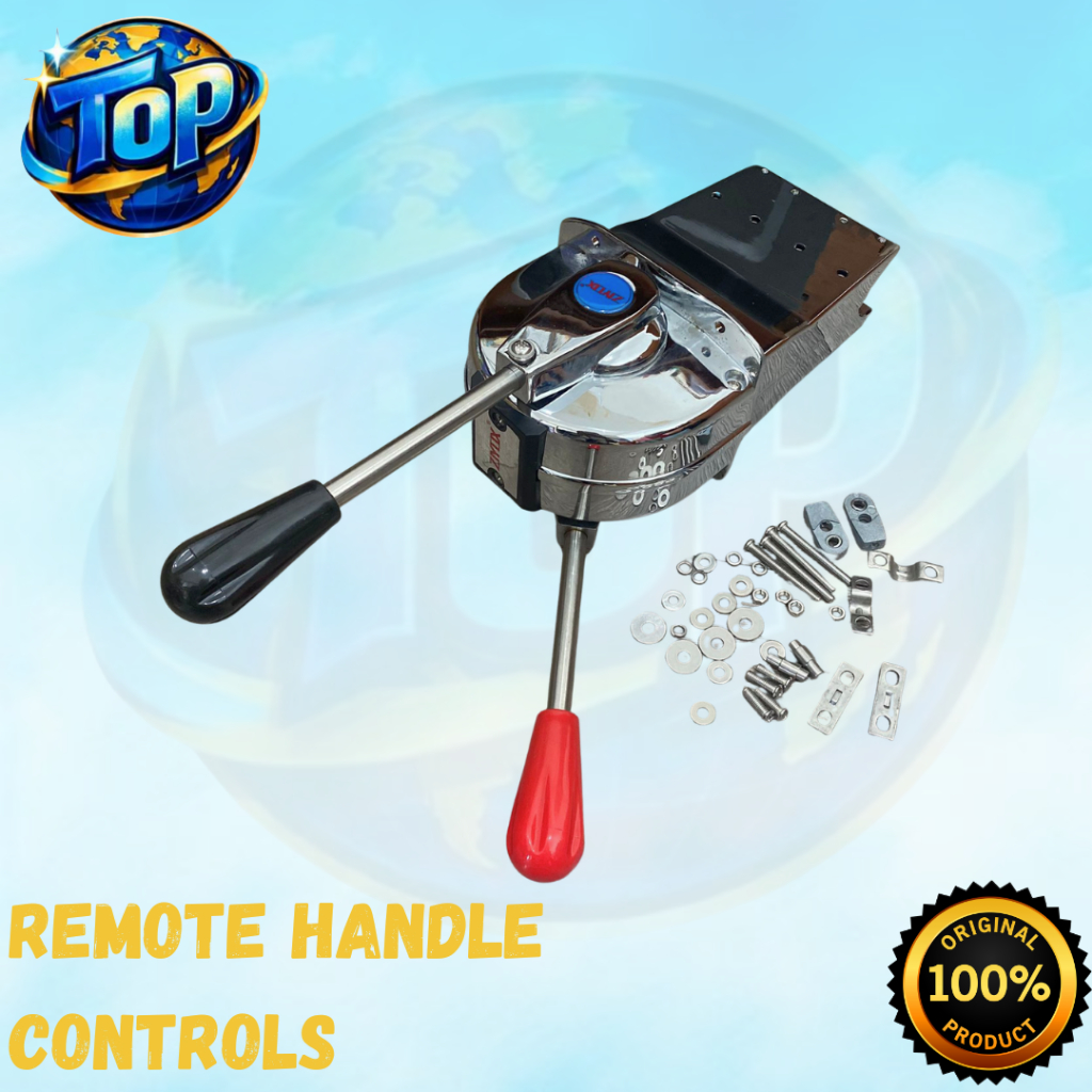 Handle Remote Kapal MIKASA Double 2in1 / Handle Gas Kapal Laut Remote Throttle Control / Remote Hand