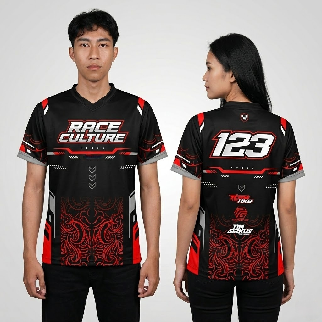 Jersey Racing Custom Premium Couple Family Dewasa Anak Nama Nomor Gratis Anti Luntur