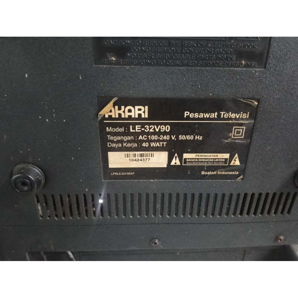 mesin tv led akari LE-32V90