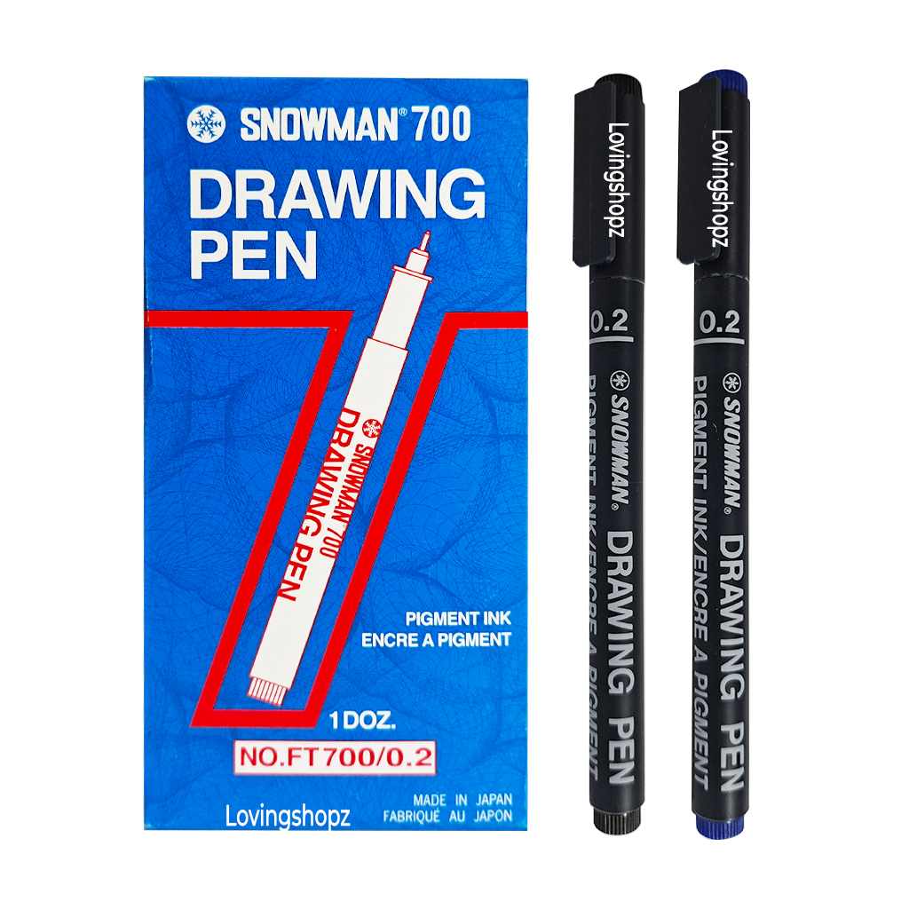 Pulpen Snowman Drawing Pen 0.2,Snowman 700 Drawing Pen 0.2