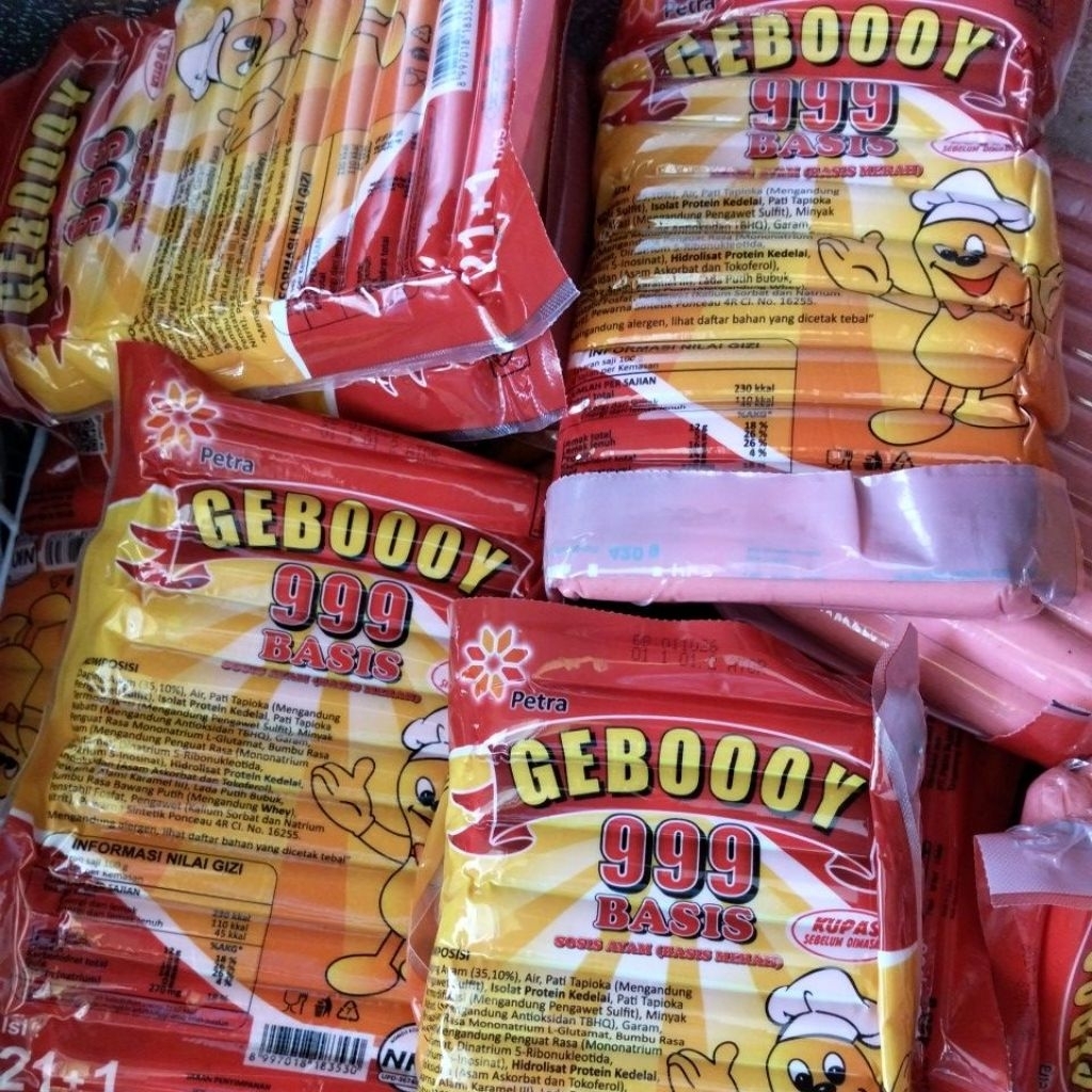 SOSIS GEBOOY 999 ISI 21/SOSIS BASIS MERAH ISI 21