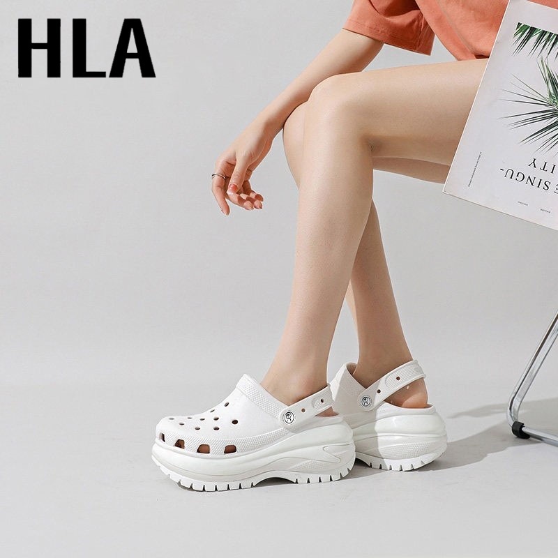 HLA Sandal Jelly Fuji Kodok Wanita Wedges Tinggi 7cm Kekinian