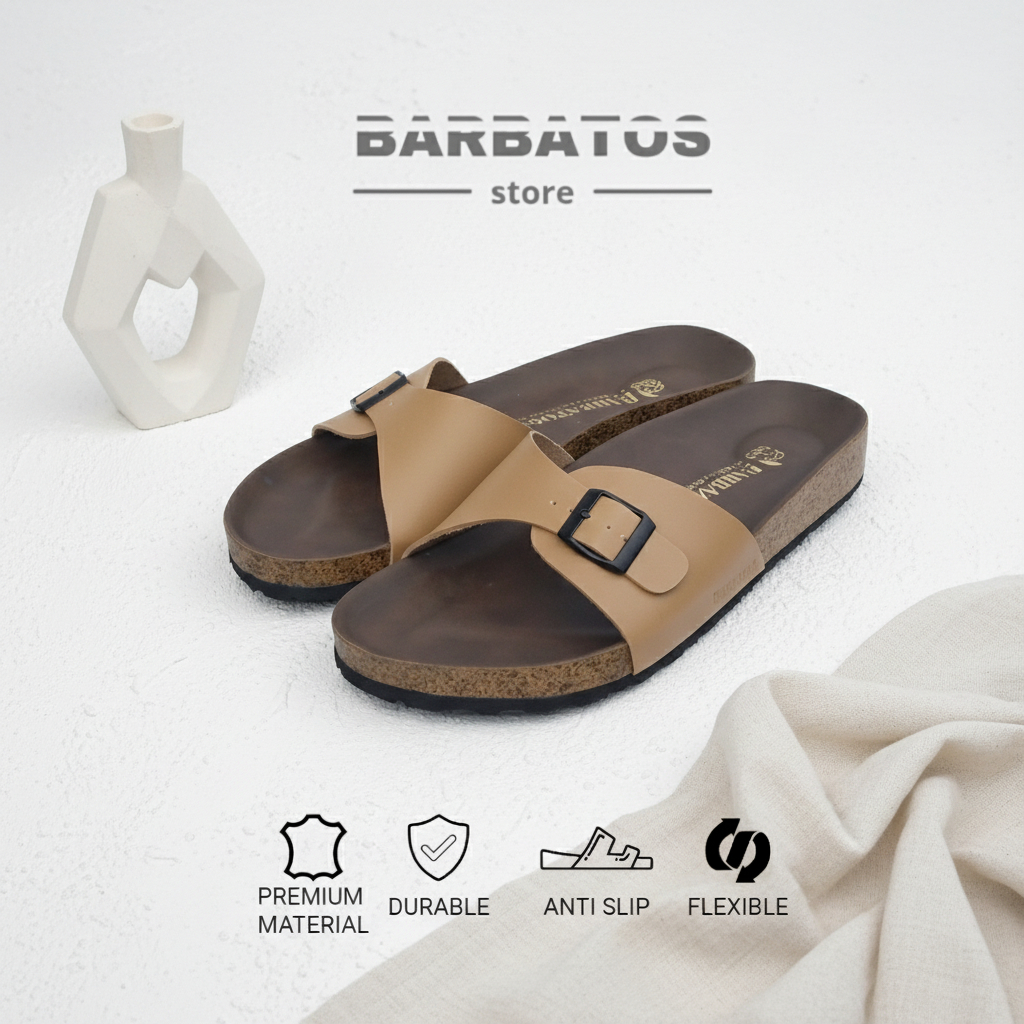 Sigma x Barbatos Sandal Wanita Slop Unisex | Sandal Kekinian | Sandal Wanita Casual | Sandal Shinta