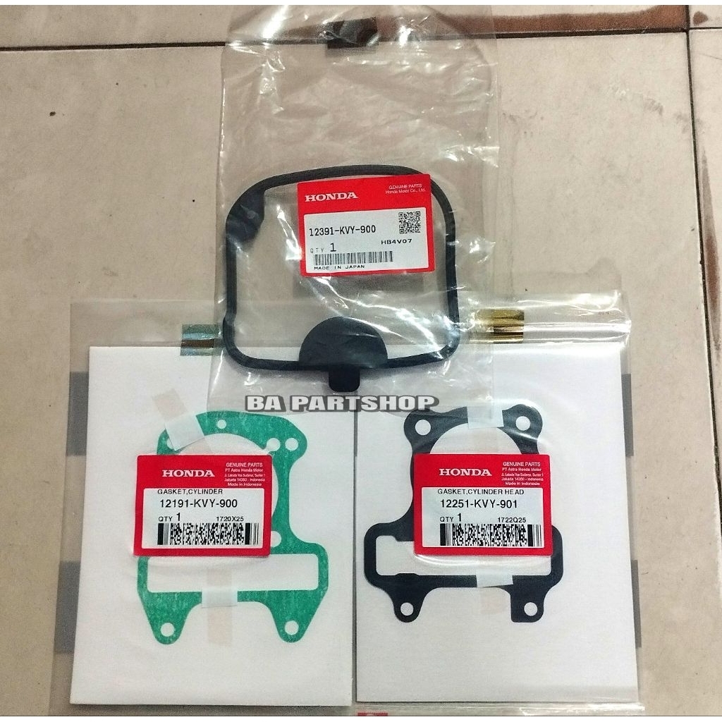 Paking Blok,Paking Deksel,Karet Deksel Beat Karbu Scoopy Karbu Spacy Karbu Original ORI Gasket Set