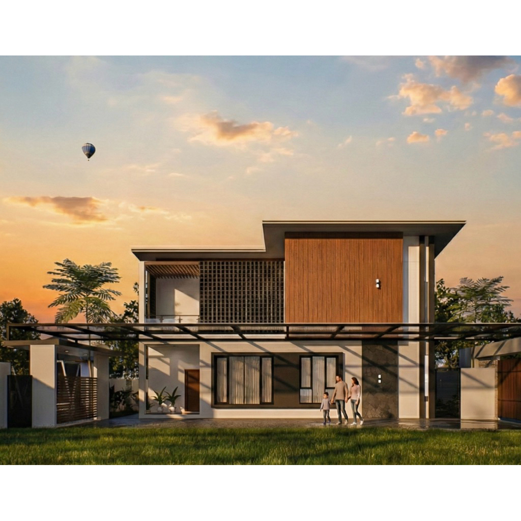 Jasa Render 3D Rumah Eksterior Realistis & Professional