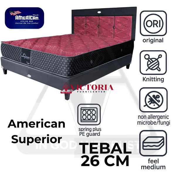 American Superior 160 x 200 160x200 Kasur Saja Mattres Only