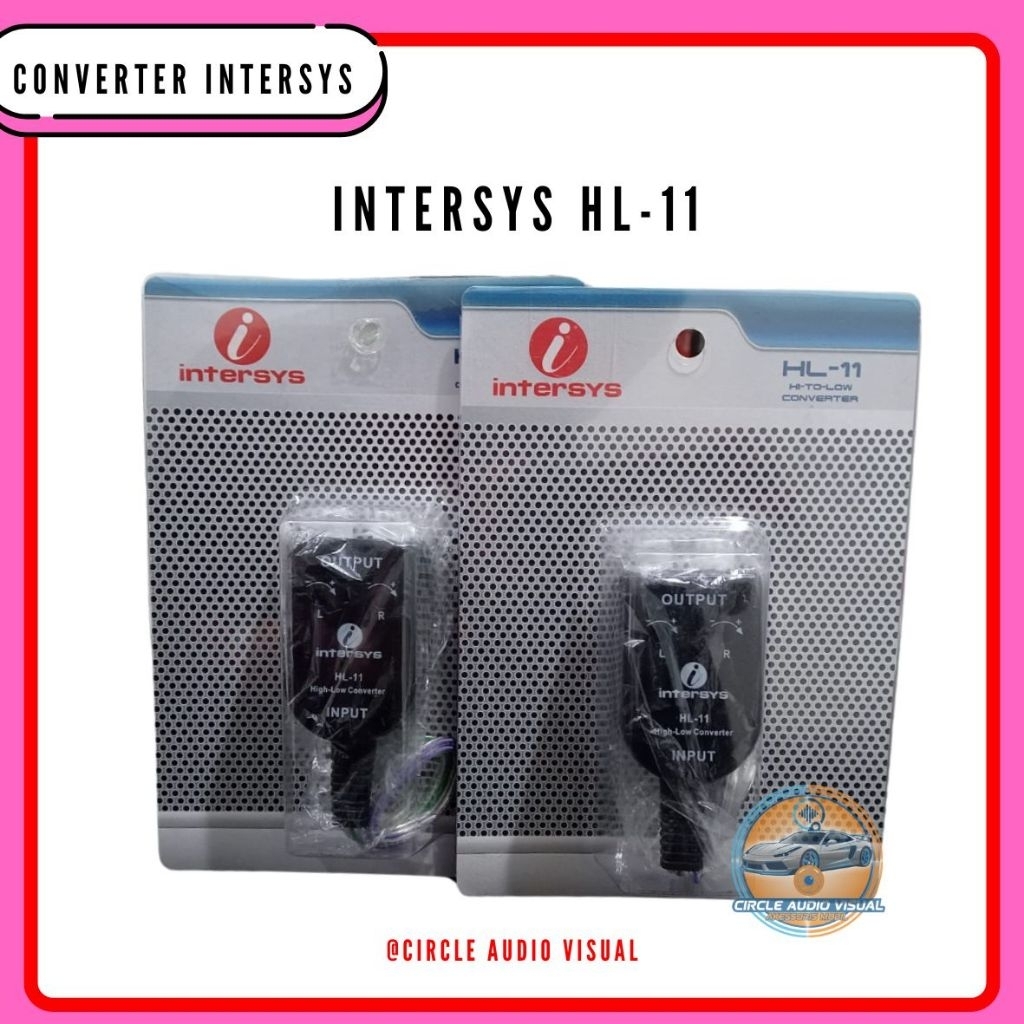 CONVERTER INTERSYS HL-11 HIGH LOW ADAPTOR RCA AUDIO MOBIL